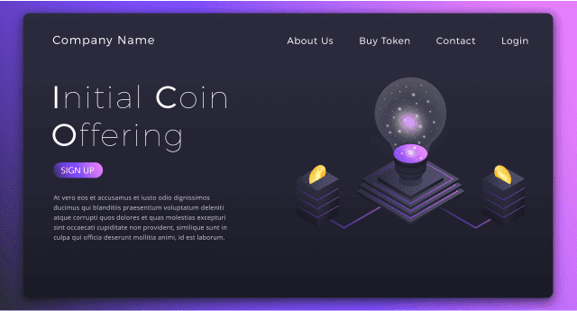 Custom ICO Landing Page Design